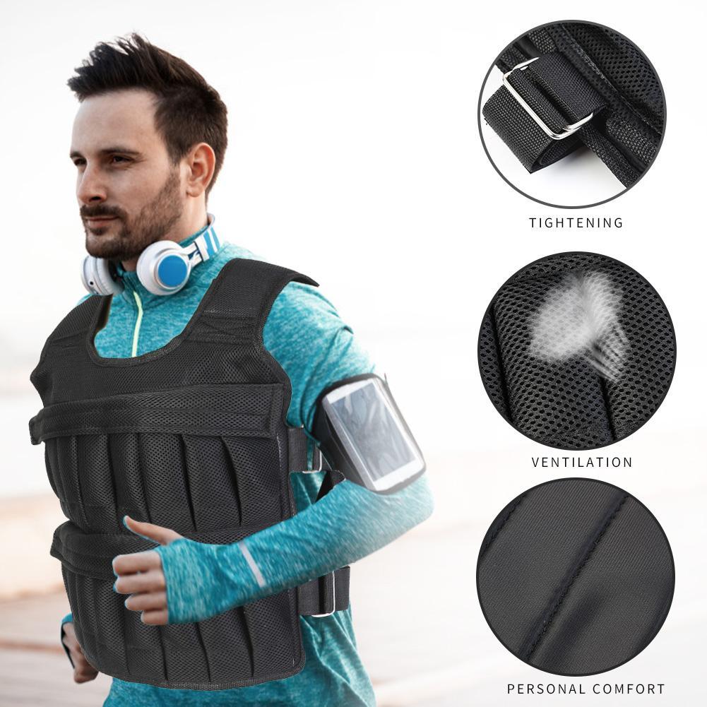 3/15/35kg Workout Weight Jacke - Crossfit Weight Vest ulasan dan harga