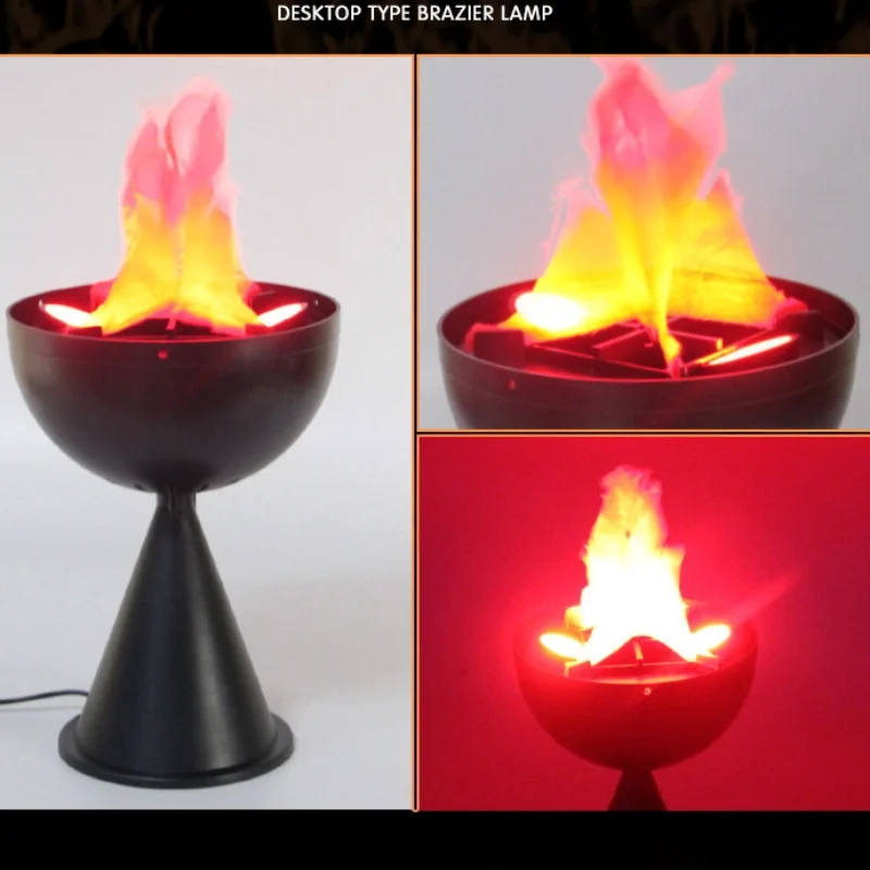 3D Fake Flame Lamp Simulation  - Head Racket Boom ulasan dan harga