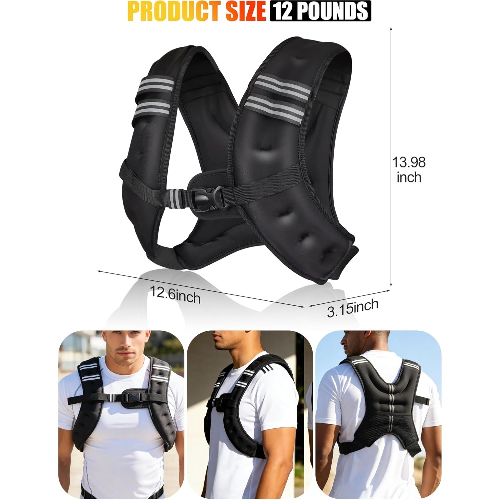 Fitness Weighted Vest Pre-Fill - Crossfit Weight Vest ulasan dan harga