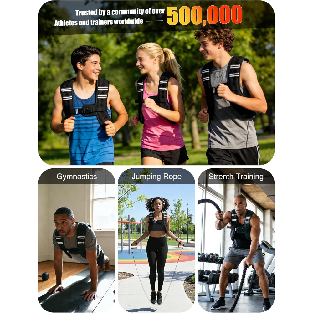 Fitness Weighted Vest Pre-Fill - Crossfit Weight Vest ulasan dan harga